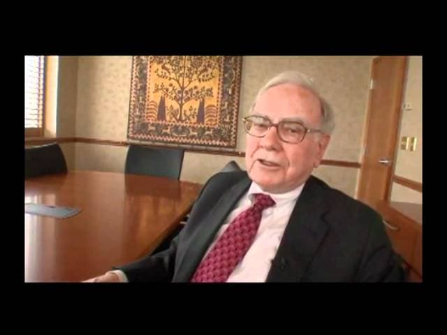 Warren Buffett explaining moats, cash, and debt in investing